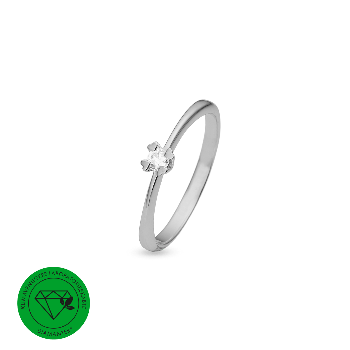 MARY Ring 8K, HV LG DIAM 0,10CT W/VS - Urma.dk