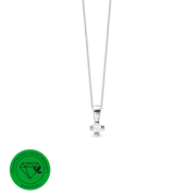 MARY Vedh. sølv LG DIAMANT 0,05CT 