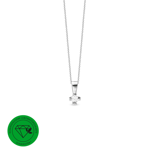 MARY Vedh. sølv LG DIAMANT 0,05CT 
