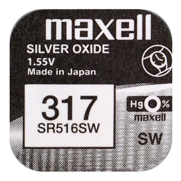 Maxell 317 / SR516SW 1,55V - Urma.dk