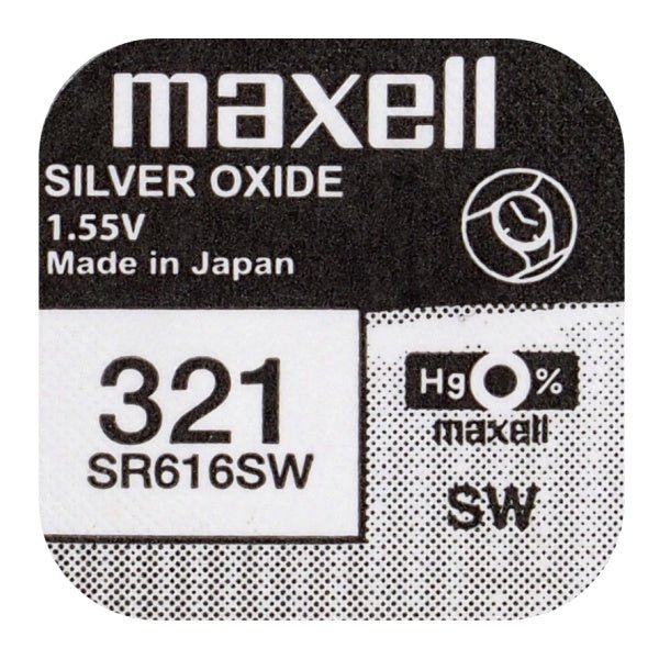 Maxell 321 / SR616SW 1,55V - Urma.dk