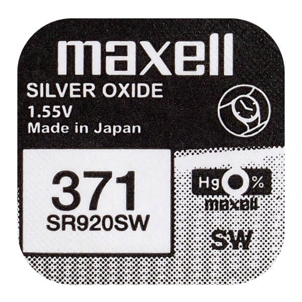 Maxell 371 / SR920SW 1,55V - Urma.dk