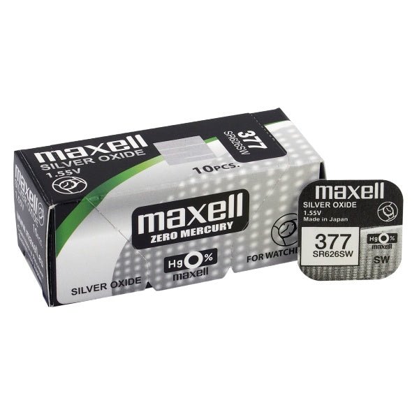 Maxell 377 / SR626SW 1,55V - Urma.dk