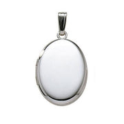 Medaljon i rhod. sølv. Inkl. kæde - Urma.dk