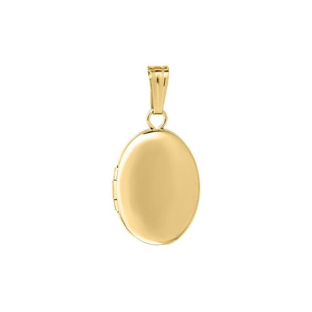 Medaljon m. 14kt. påvalset guld. Inkl. 45cm kæde - Urma.dk