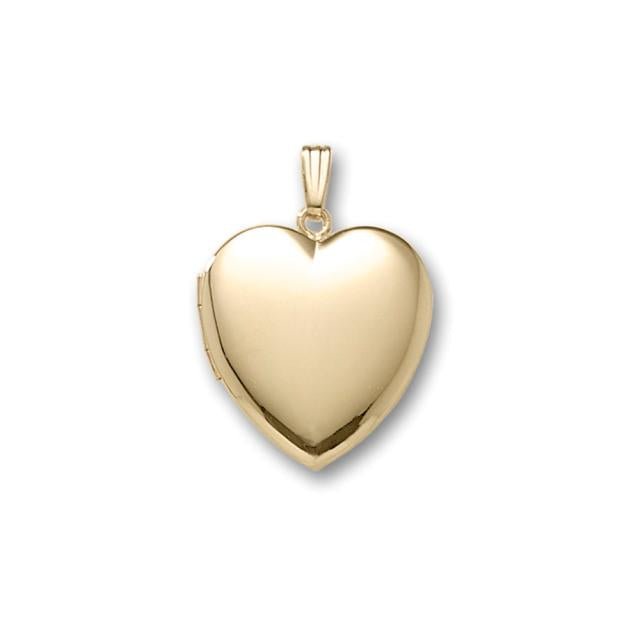 Medaljon m. 14kt. påvalset guld. inkl. kæde - Urma.dk