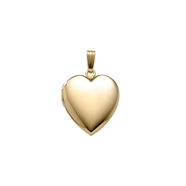 Medaljon m. 14kt. påvalset guld. Inkl. kæde