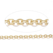 Meterkæde, anker i forgyldt rustfrit stål - Urma.dk