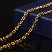 Meterkæde, anker i forgyldt rustfrit stål - Urma.dk