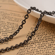 Meterkæde, anker i rustfrit stål, sort - Urma.dk