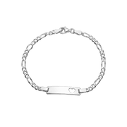 Navnearmbånd m/hjerte, sølv - Urma.dk