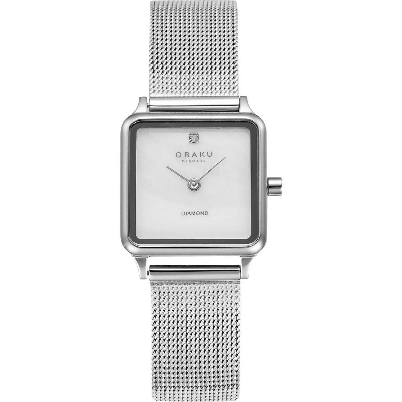 OBAKU ADAMAS STEEL 22,5x22,5mm V301LXCWMC - Urma.dk