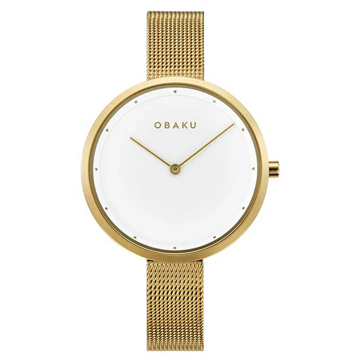 OBAKU DOK - GOLD 4,9mm Safirglas Ø34mm V227LXGIMG - Urma.dk