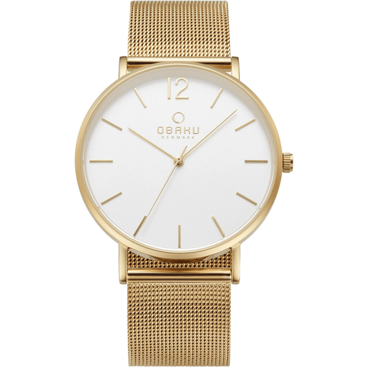 OBAKU MARK - GOLD Ø40mm V197GXGWMG - Urma.dk