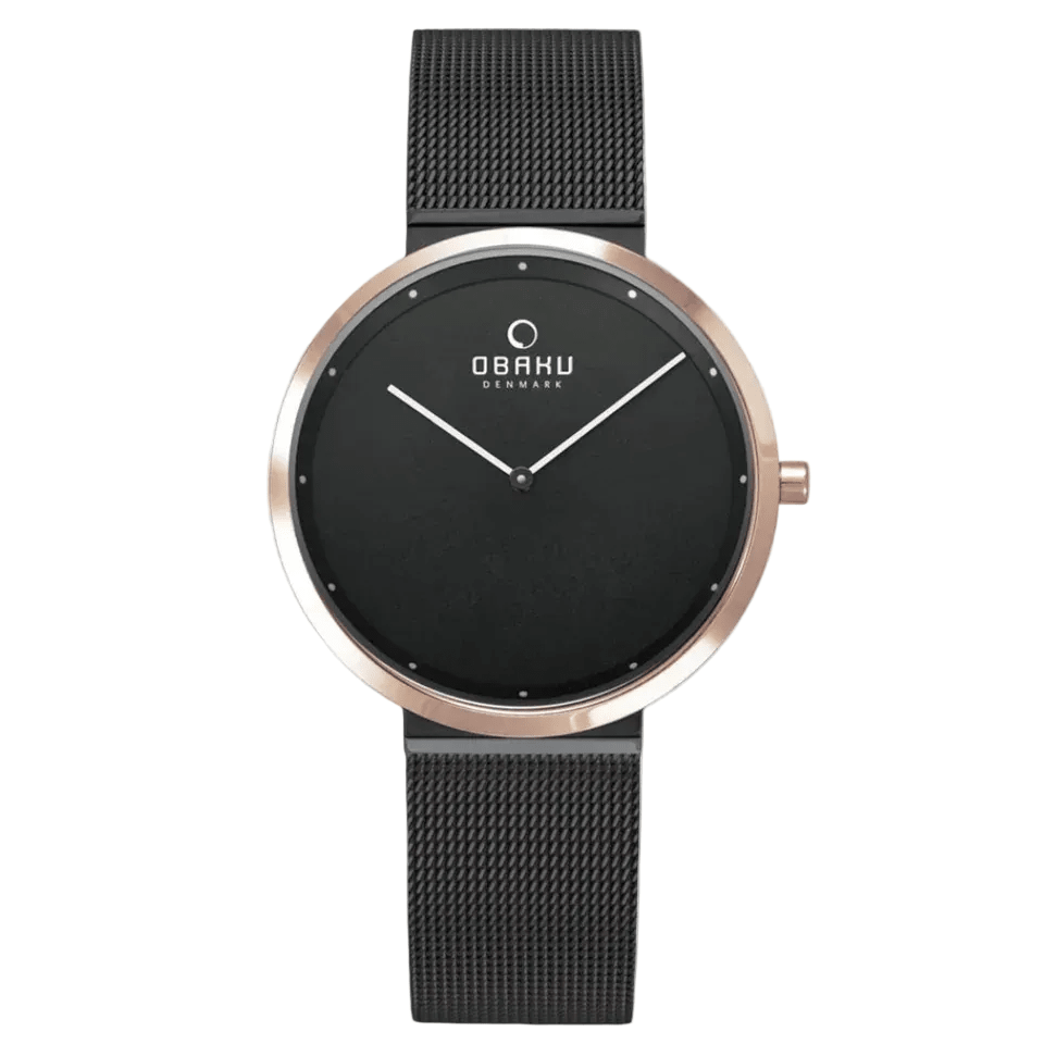 OBAKU PAPIR - NIGHT 4,9mm Safirglas Ø39mm V230GXMBMB - Urma.dk