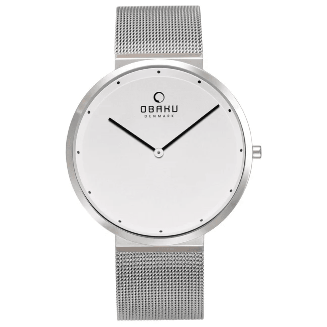 OBAKU PAPIR - STEEL 4,9mm Safirglas Ø39mm V230GXCWMC - Urma.dk