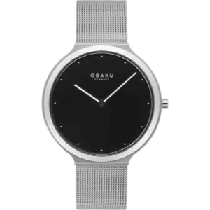 OBAKU SATIN LILLE - ONYX 4,8mm Safirglas Ø36mm V269LXCBMC - Urma.dk