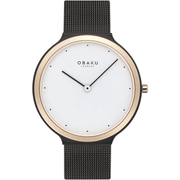OBAKU SATIN LILLE - TUSCANY 4,8mm Safirglas Ø36mm V269LXMWMB - Urma.dk