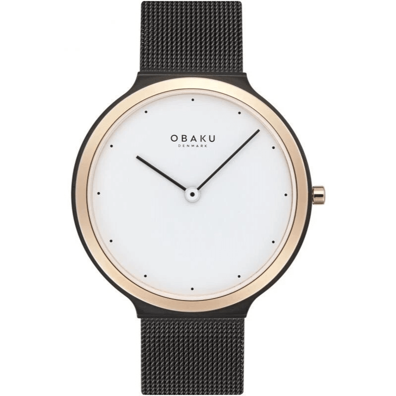 OBAKU SATIN LILLE - TUSCANY 4,8mm Safirglas Ø36mm V269LXMWMB - Urma.dk