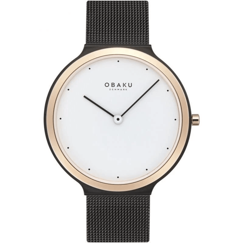 OBAKU SATIN - TUSCANY 4,8mm Safirglas Ø40mm V269GXMWMB - Urma.dk