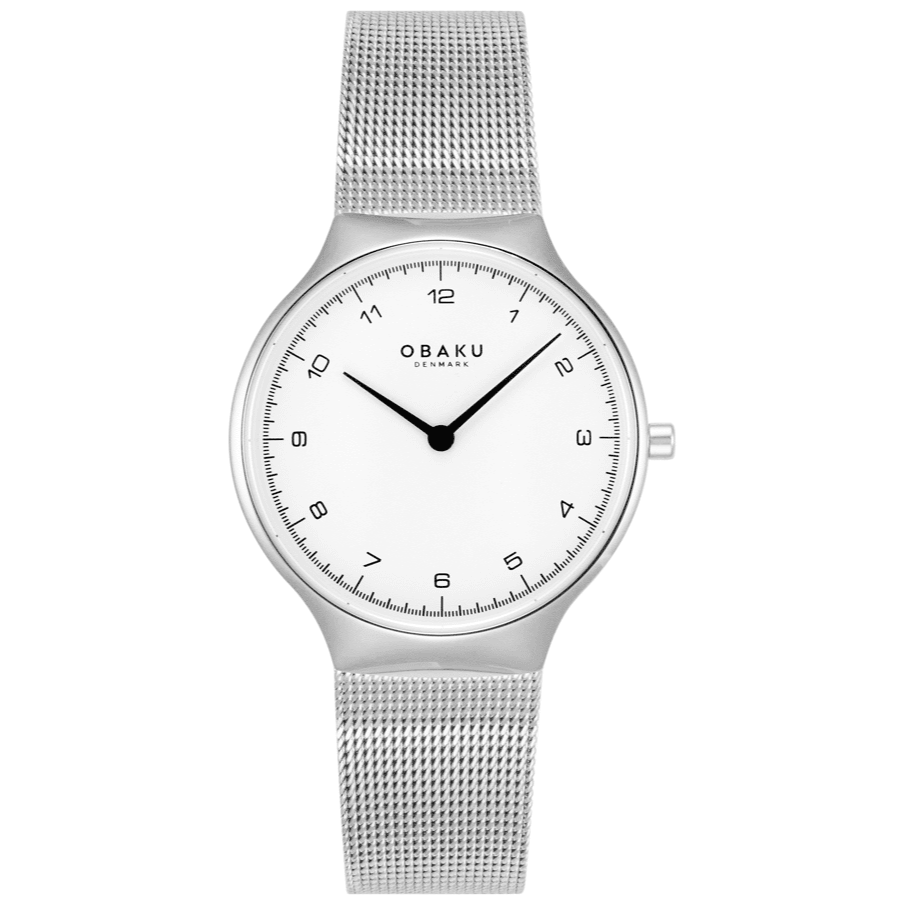 OBAKU SLANK LILLE - STEEL 4,9mm Safirglas Ø32mm V306LXCWMC - Urma.dk