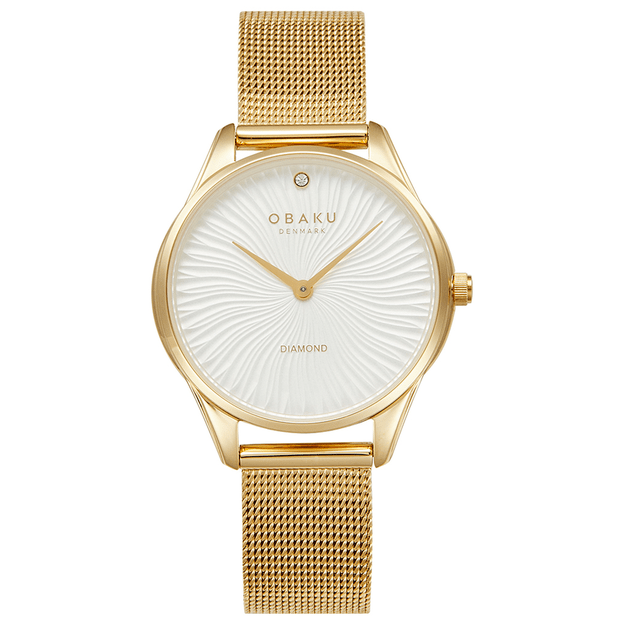 OBAKU SMYKKE - GOLD Ø32mm V297LXGIMG - Urma.dk
