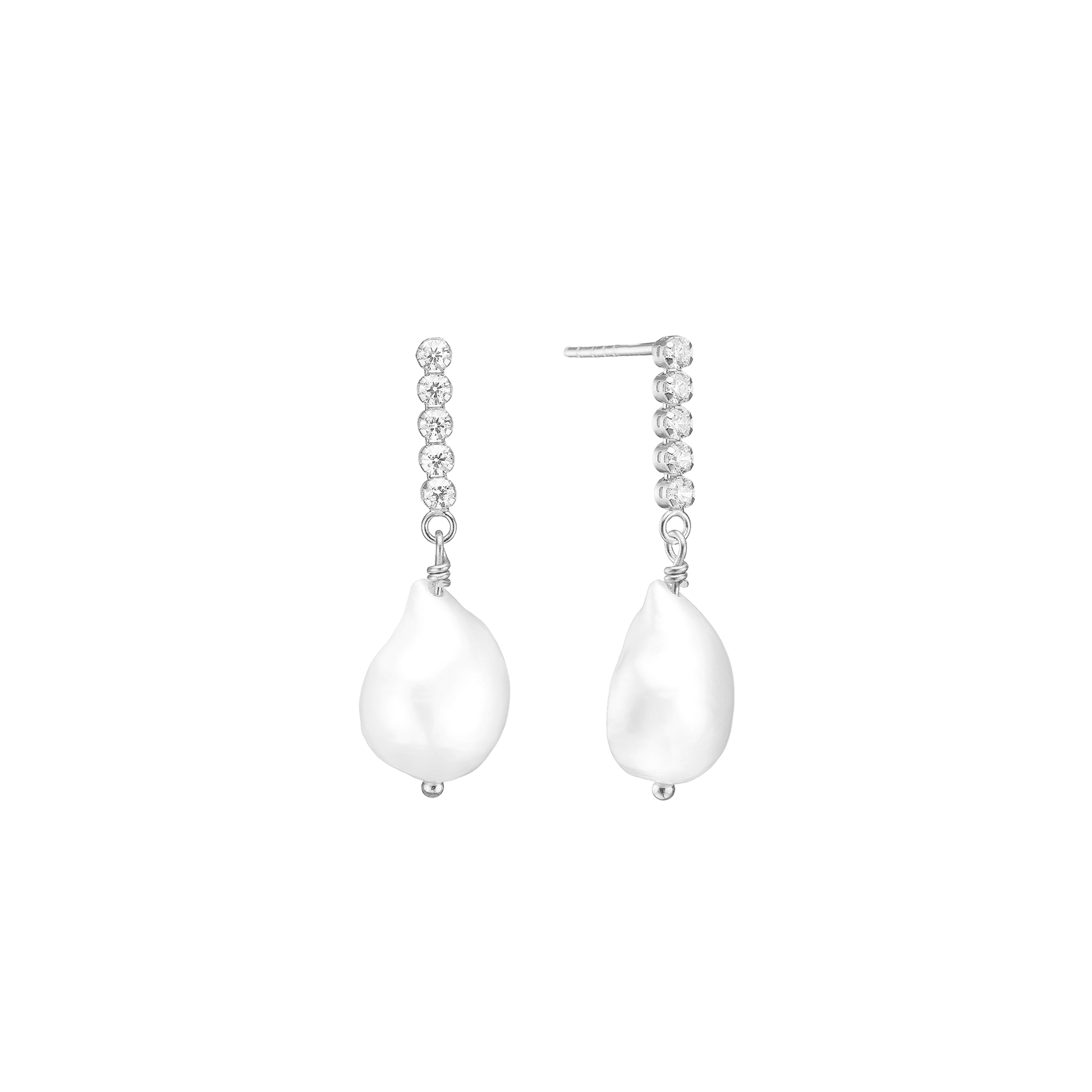 Ørehænger, Sparkling Pearls, sølv