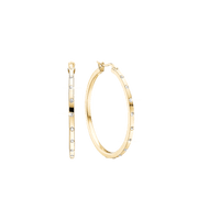 Øreringe, CZ Creol Ø34 mm, forg