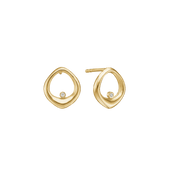 Ørestikker 8 kt, oval