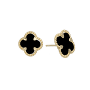 Ørestikker Clover Black Onyx