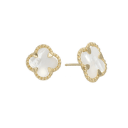 Ørestikker Clover Mother of Pearl