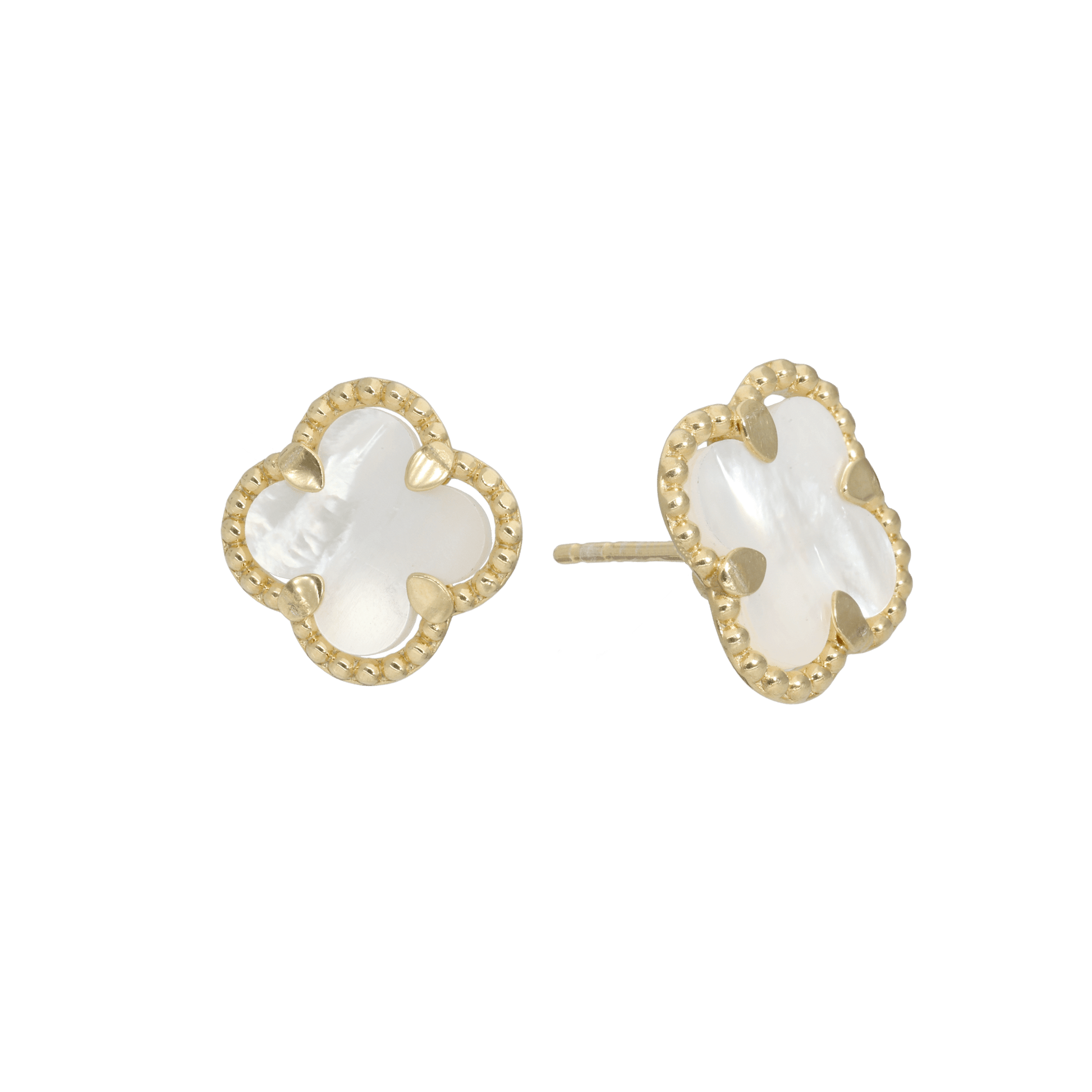 Ørestikker Clover Mother of Pearl