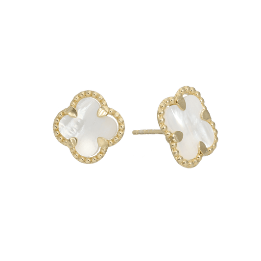 Ørestikker Clover Mother of Pearl