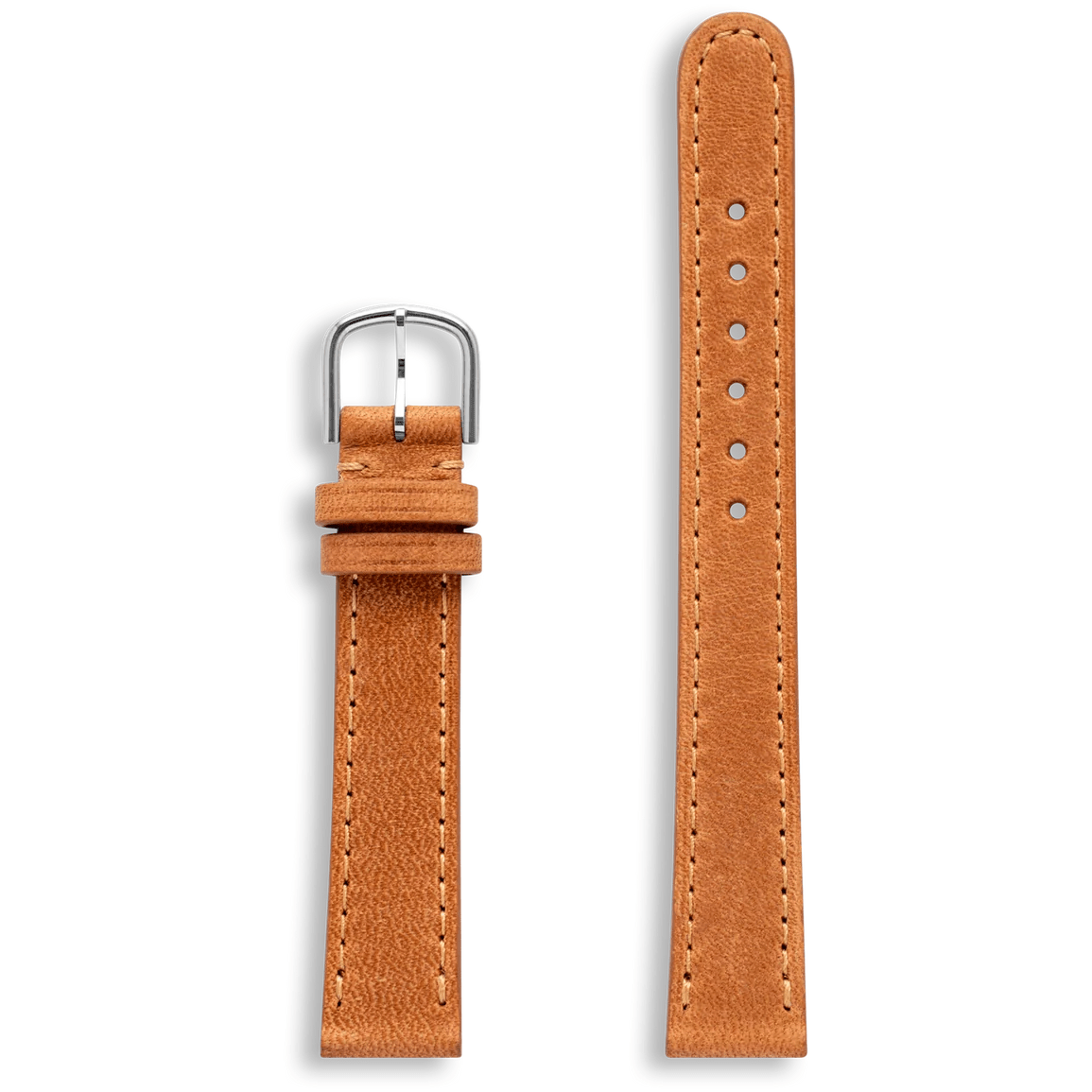 Ole Mathiesen 14 mm kamelbrun stålrem, lang - Urma.dk