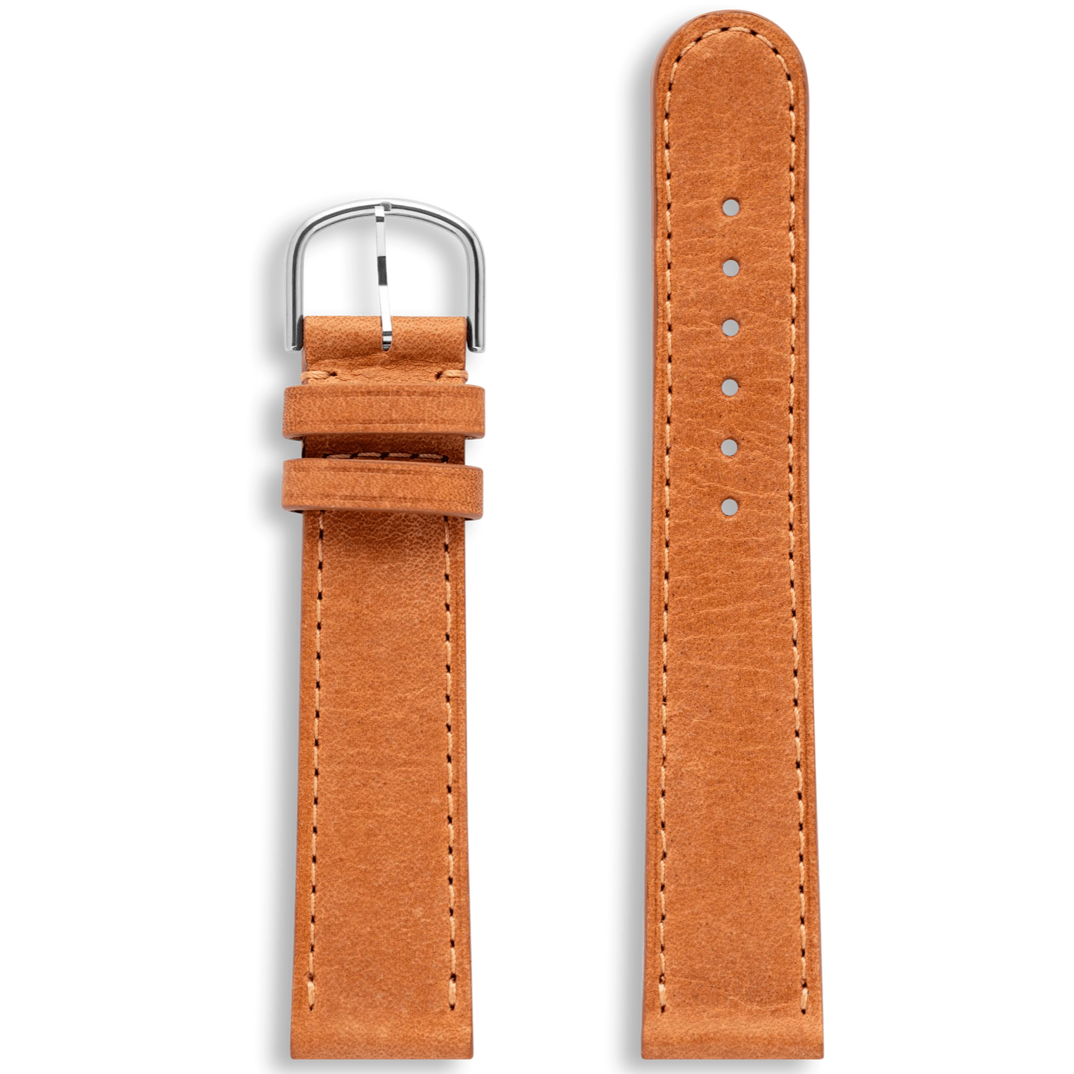 Ole Mathiesen 18 mm kamelbrun stålrem S - Urma.dk