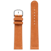 Ole Mathiesen 18 mm kamelbrun stålrem, størrelse M - Urma.dk