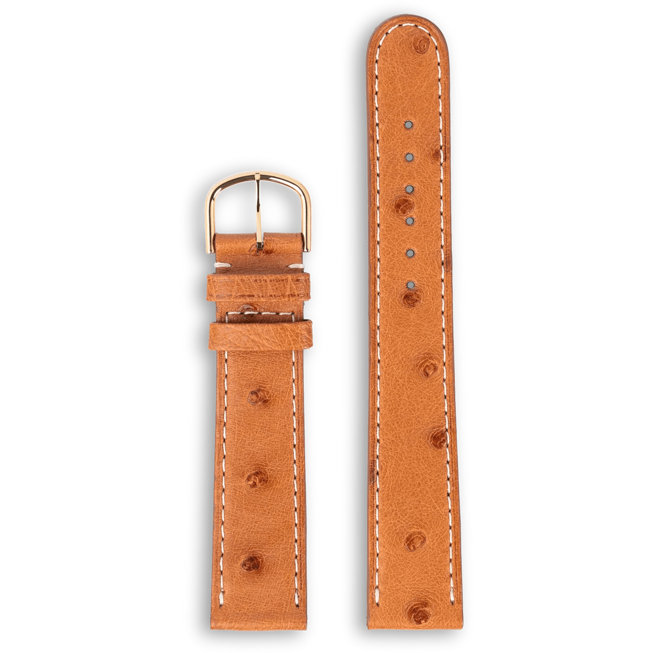 Ole Mathiesen 18 mm strudselæder i guld, M - Urma.dk