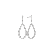 Ørehænger, cz dråbe, sølv - Urma.dk