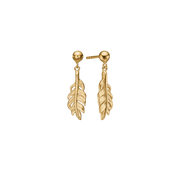 Ørehænger, fjer, forg sølv - Urma.dk