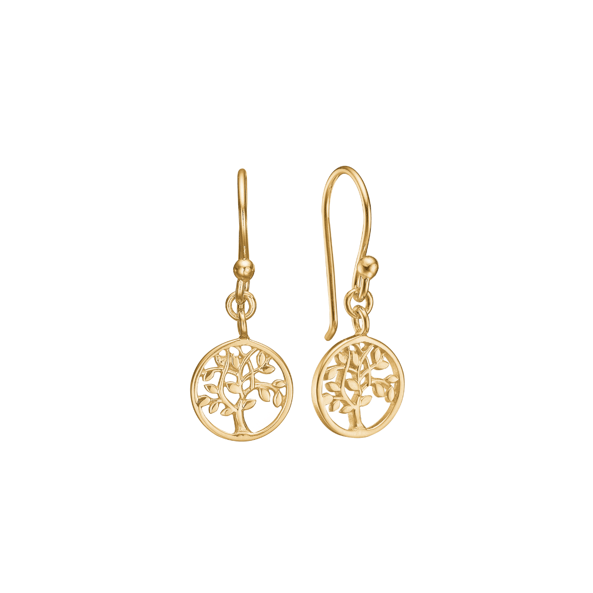 Ørehænger forgyldt, Livets træ - Urma.dk