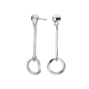 Ørehænger oval, sølv - Urma.dk