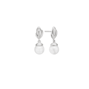 Ørehænger, perler m/cz, sølv - Urma.dk