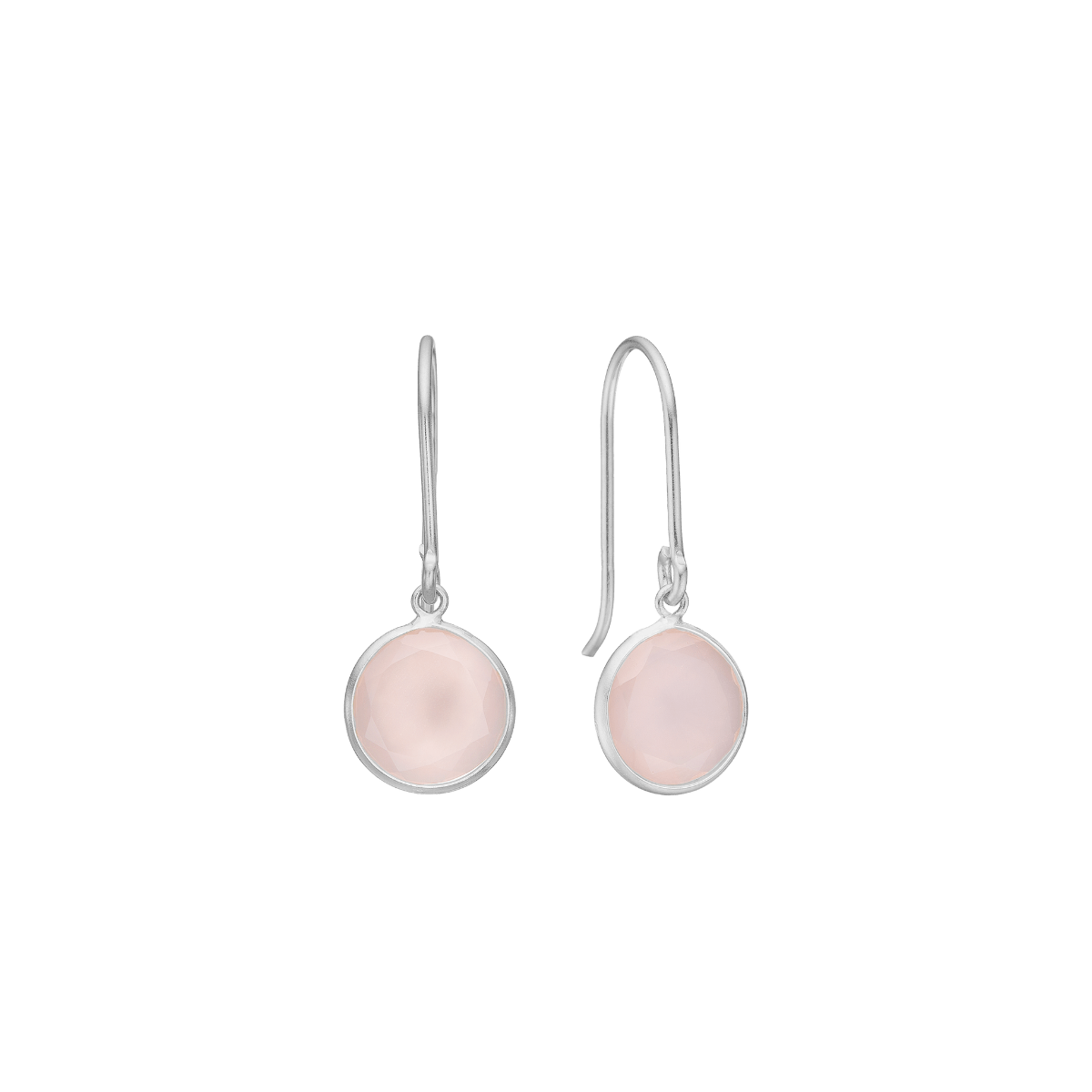 Ørehænger, Pink, sølv - Urma.dk