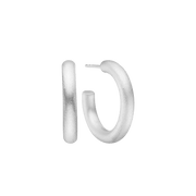 Ørehænger, Satinmat, Ø20mm, sølv - Urma.dk