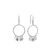 Ørehænger sølv, Dancing leafs - Urma.dk