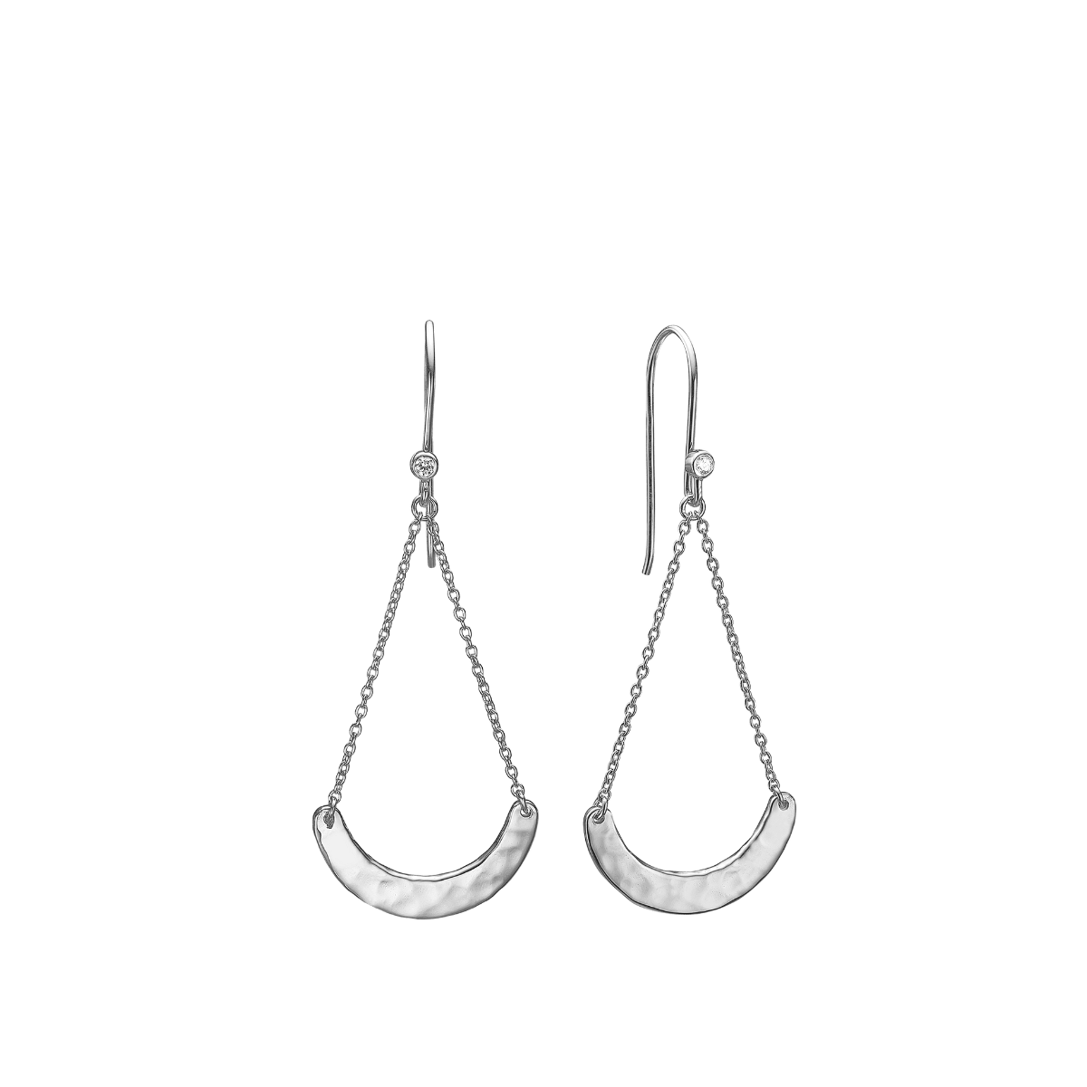Ørehænger sølv, Halvcirkel - Urma.dk