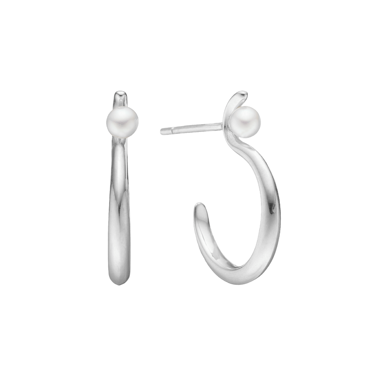 Ørering, Perlebue, 20,5x15x2,5mm - Urma.dk