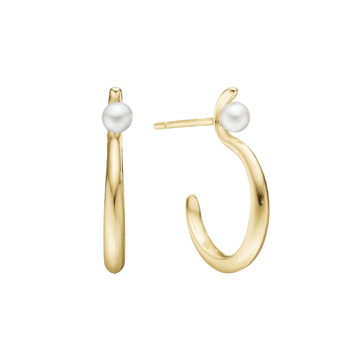 Ørering, Perlebue, 20,5x15x2,5mm - Urma.dk