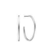 Ørering sølv, hoop satin Ø 25 mm - Urma.dk