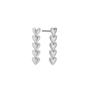 Øreringe, Hjerte hænger, sølv - Urma.dk